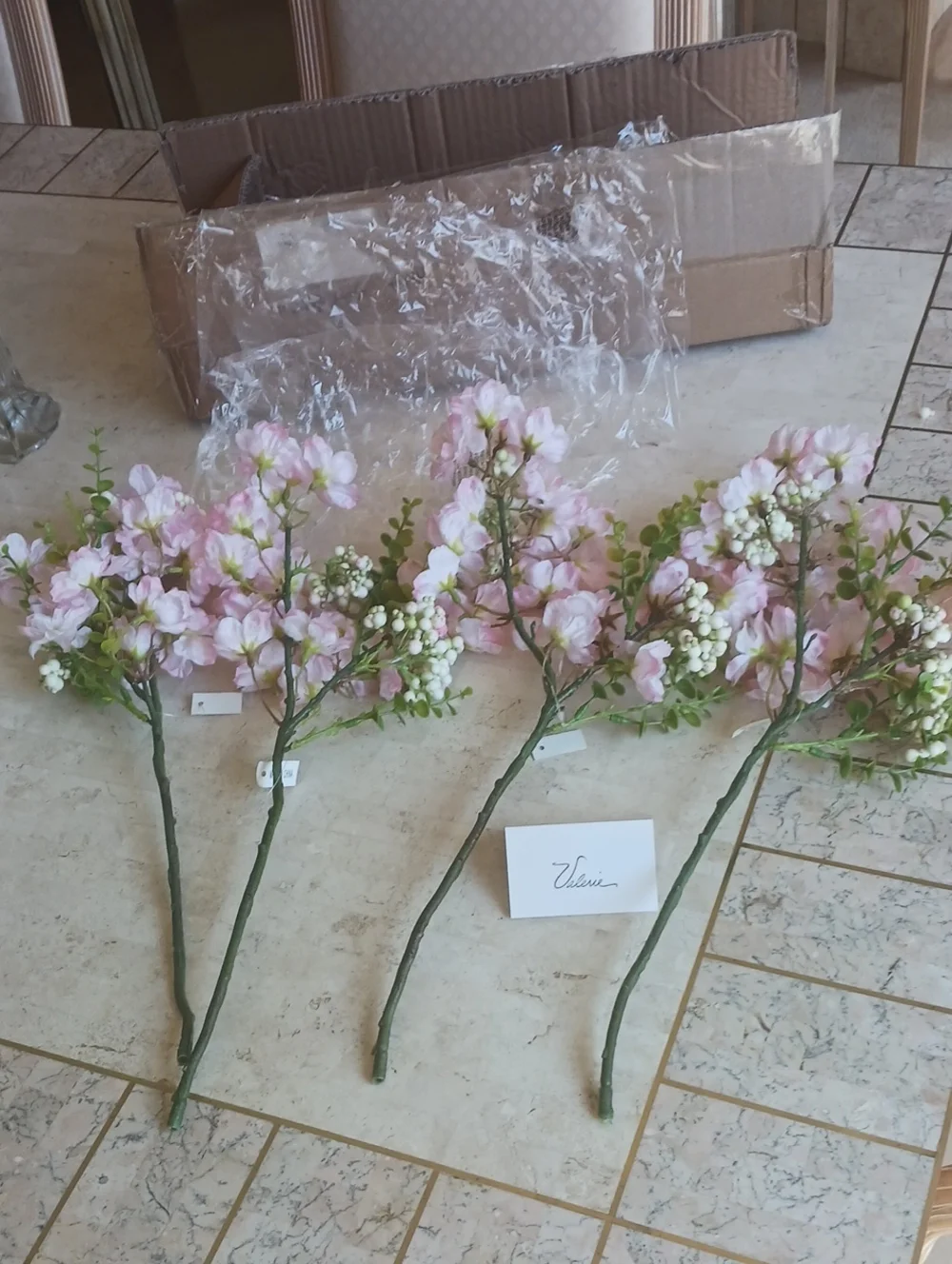 Florals/faux Cherry Blossom Stems- 17